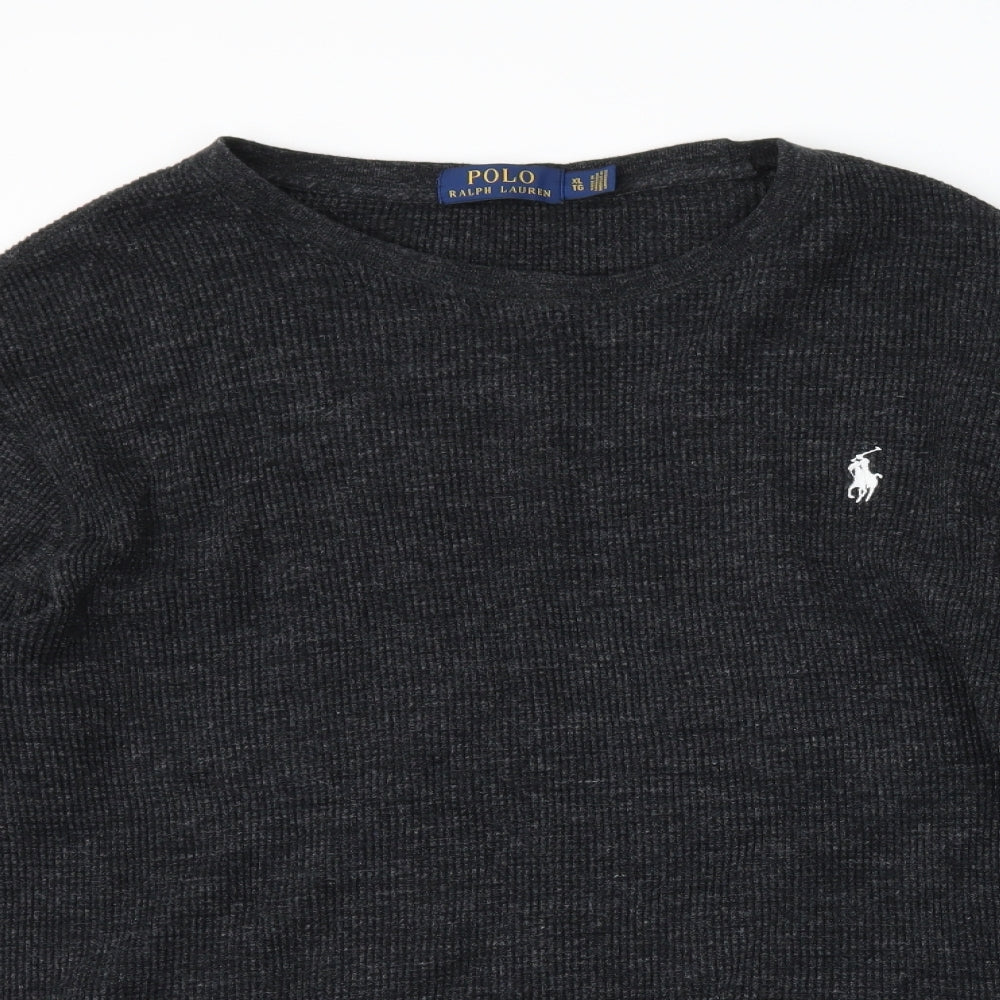 Polo Ralph Lauren Mens Grey   Pullover Jumper Size XL