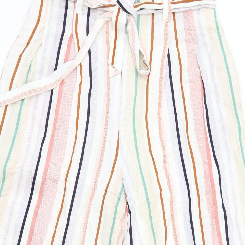 Primark Womens Multicoloured Striped  Trousers  Size 12 L21 in