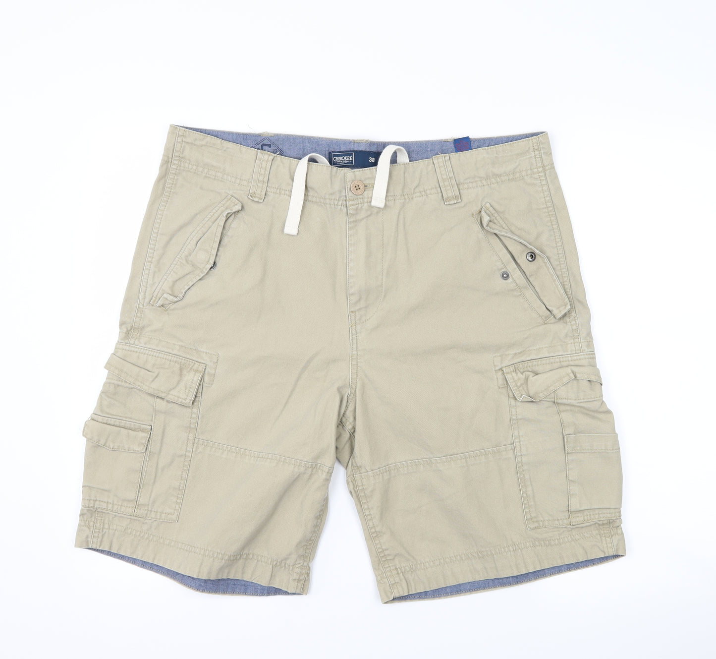 Cherokee Mens Beige   Cargo Shorts Size 38