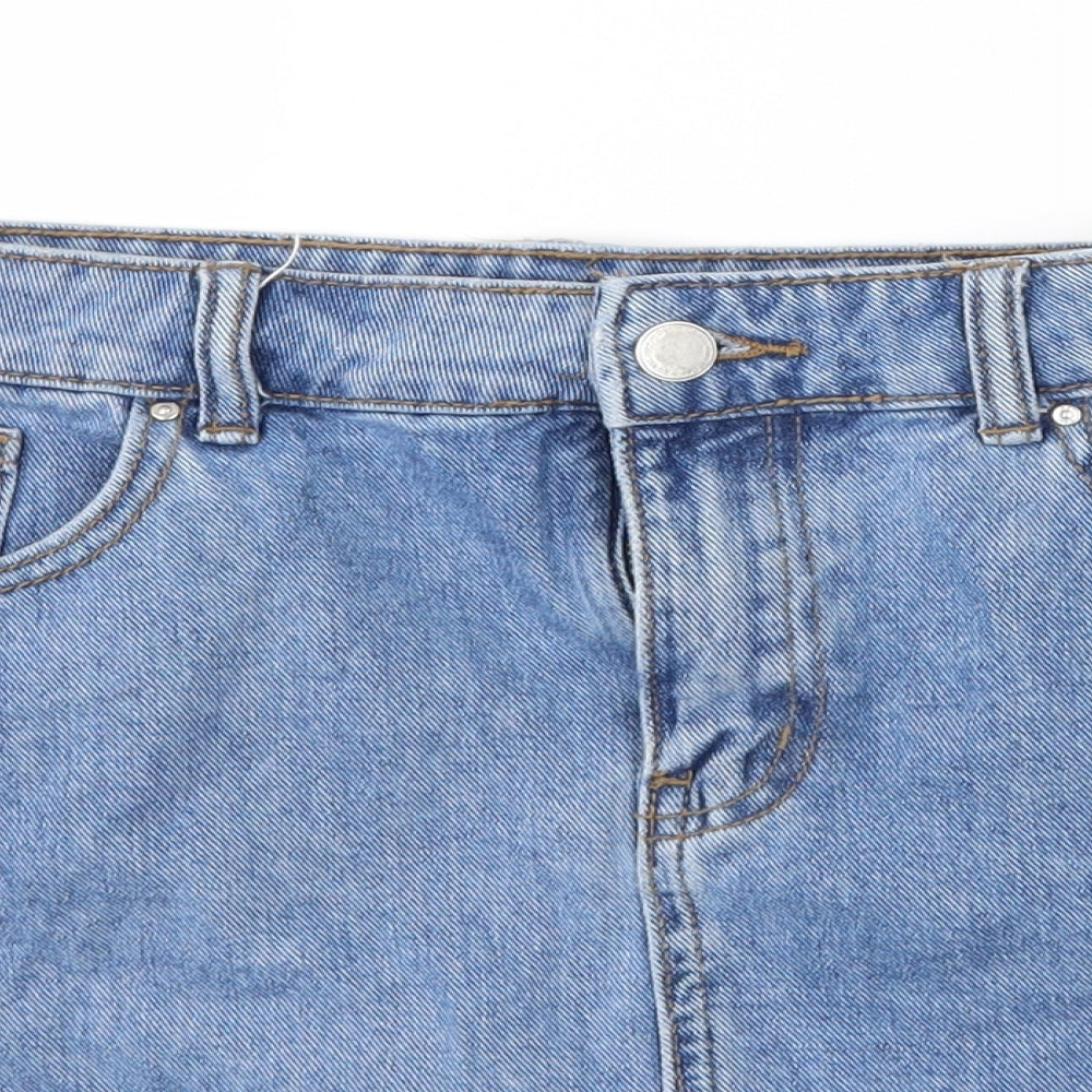 denim co Womens Blue  Denim A-Line Skirt Size 12