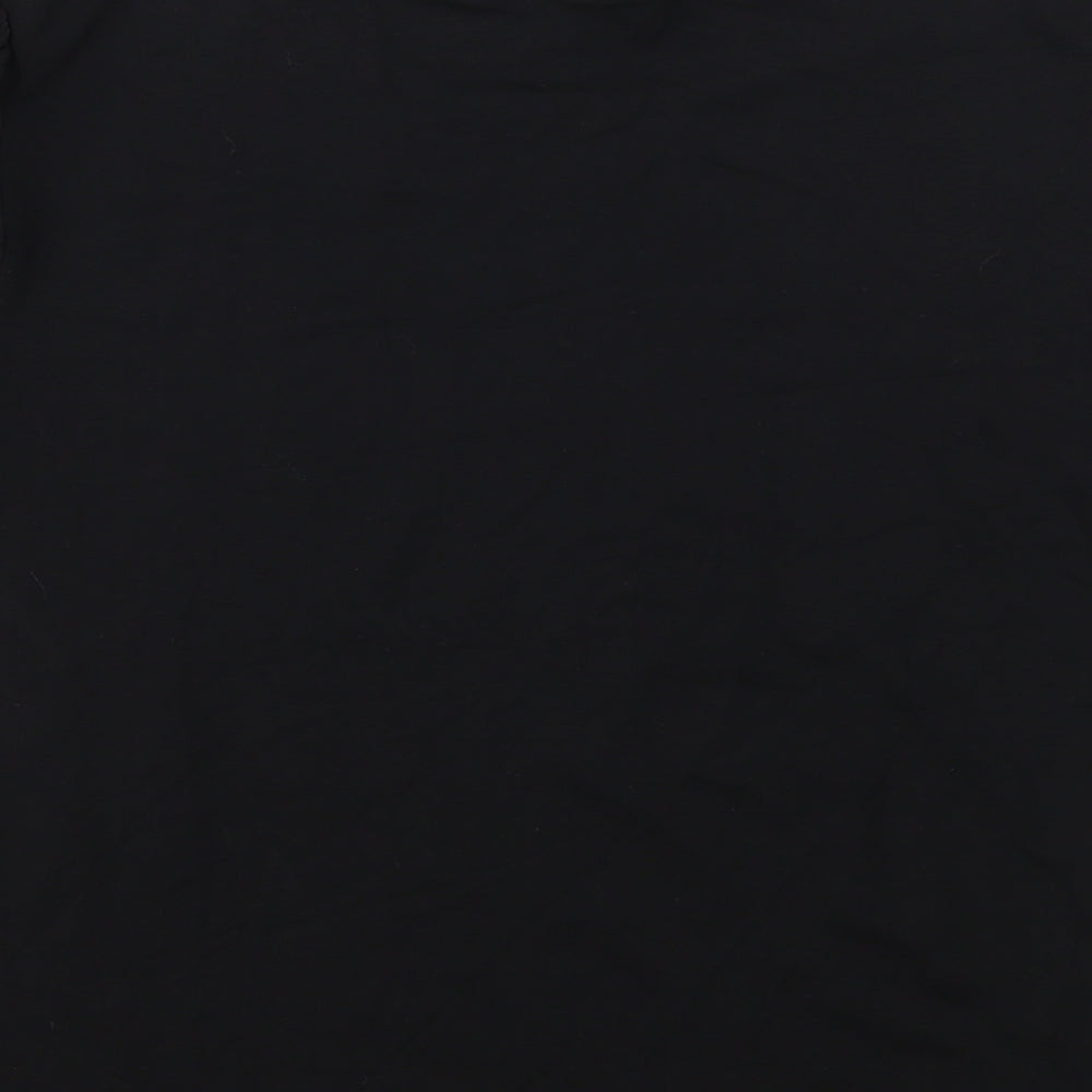 H&M Womens Black   Basic T-Shirt Size S  - puff sleeve