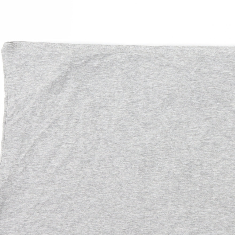 H&M Womens Grey   Basic T-Shirt Size M  - Boob Tube