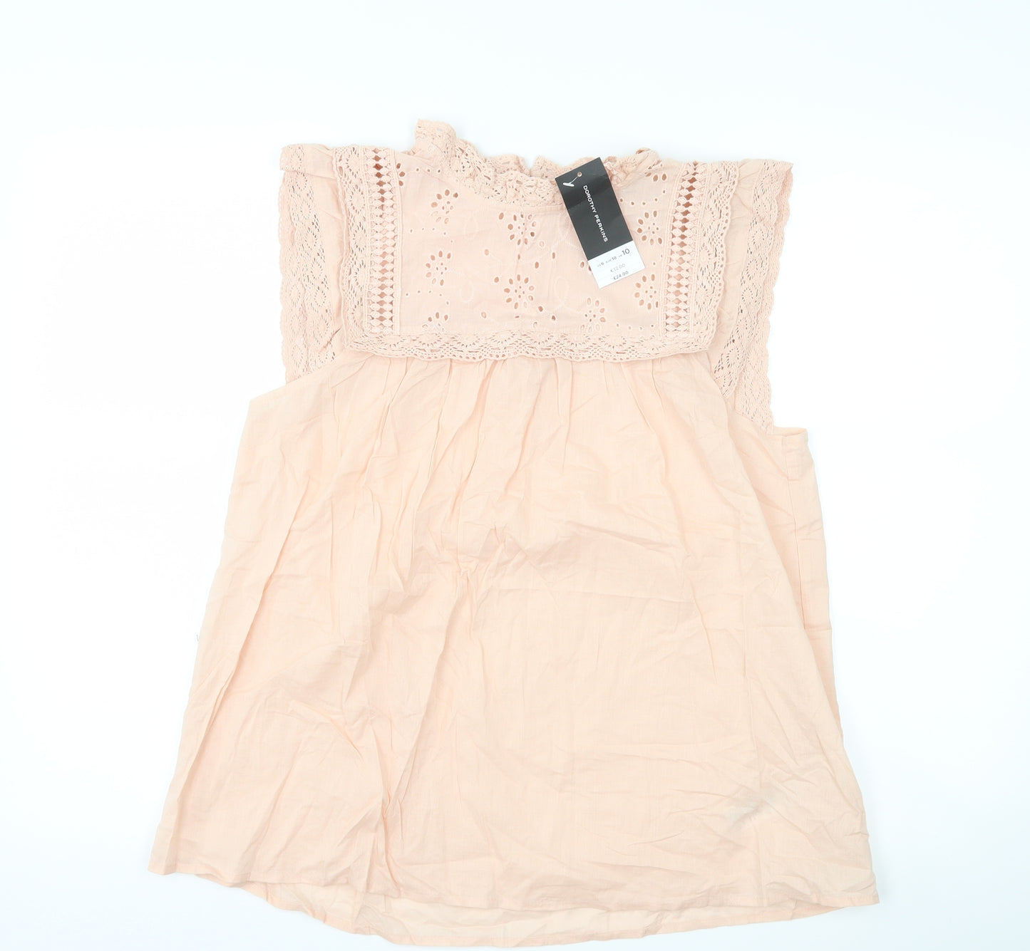 Dorothy Perkins Womens Pink   Basic Blouse Size 10