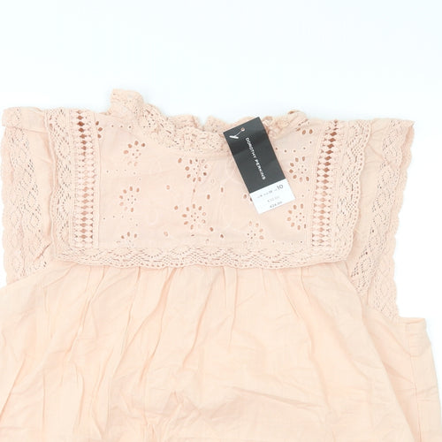 Dorothy Perkins Womens Pink   Basic Blouse Size 10