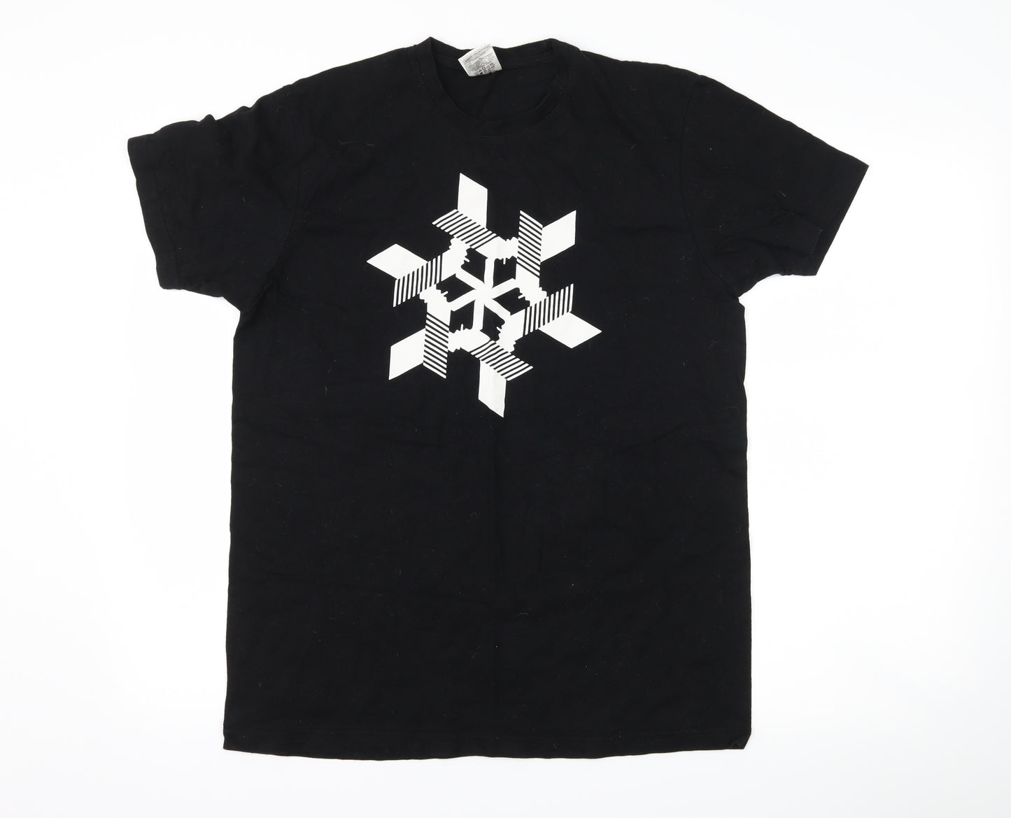 B&C collection Mens Black    T-Shirt Size M  - graphic