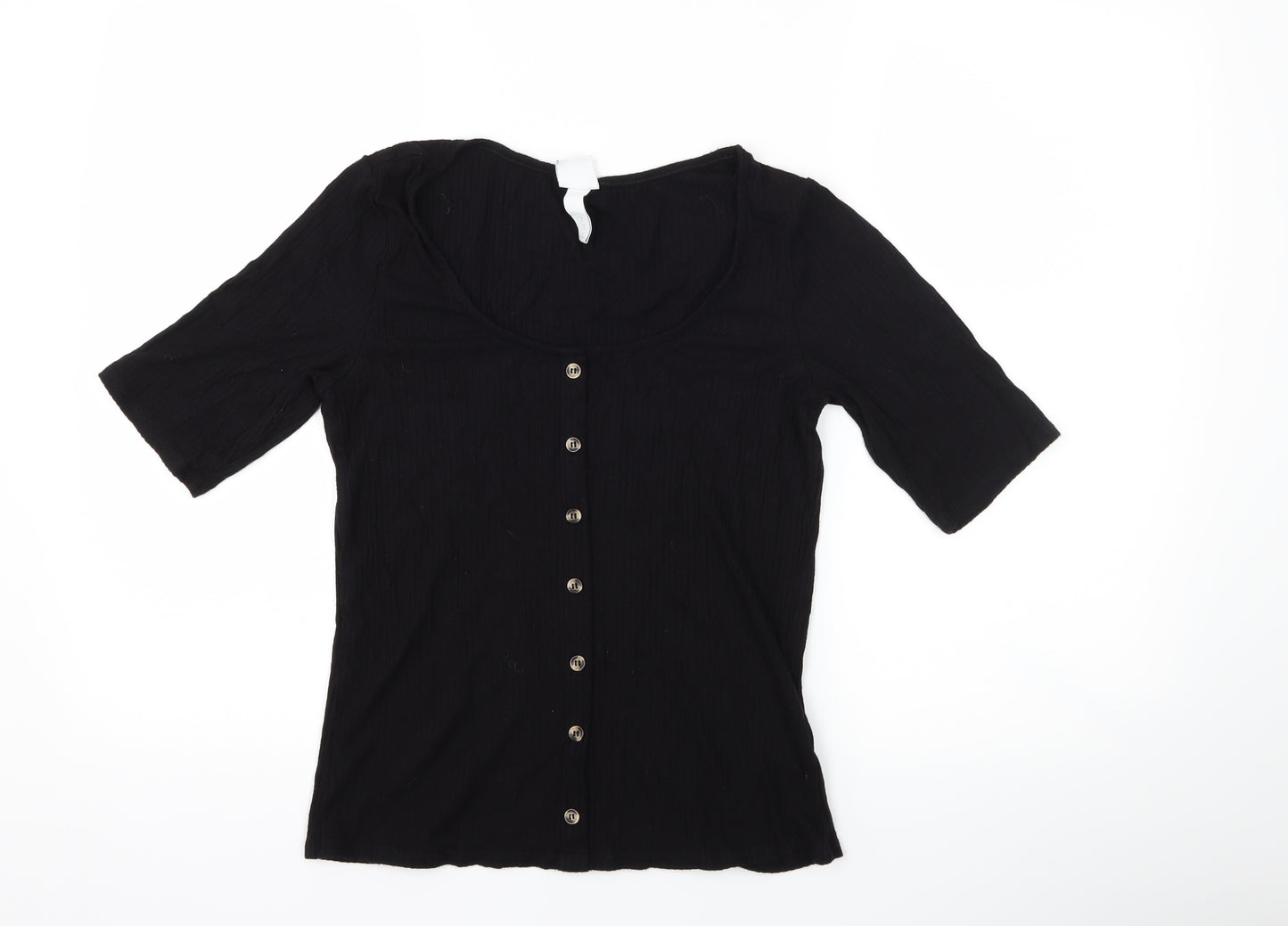 H&M Womens Black   Basic T-Shirt Size M