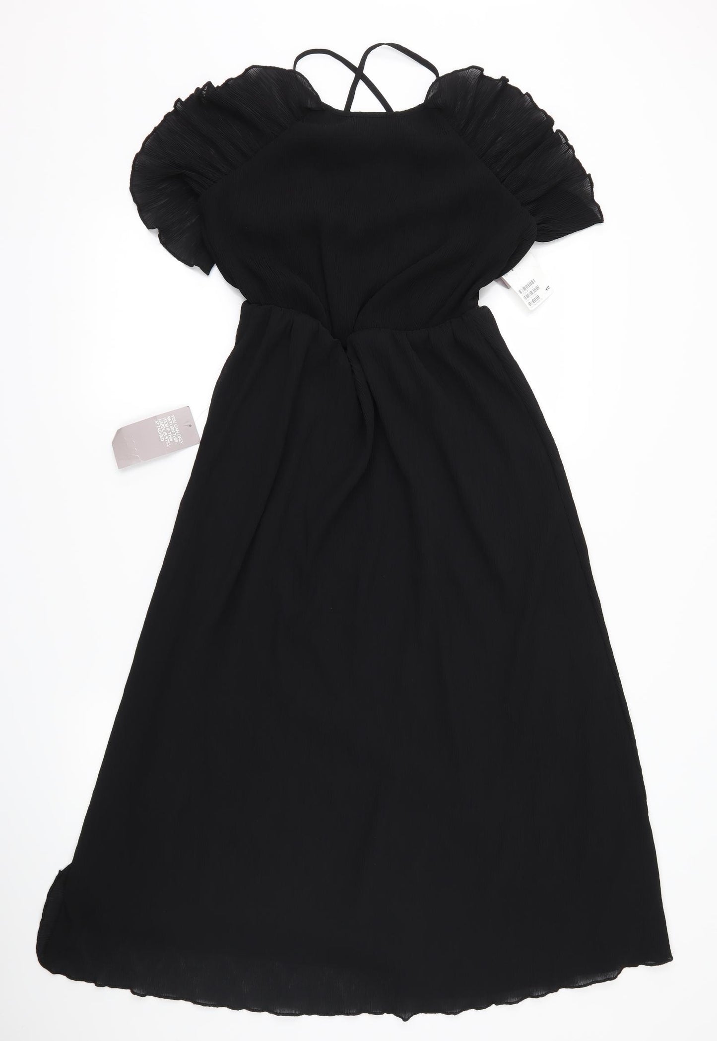 H&M Womens Black   A-Line  Size 8