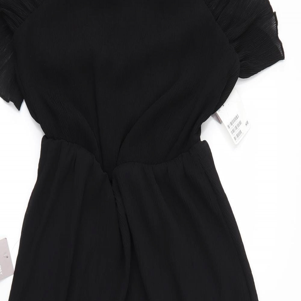 H&M Womens Black   A-Line  Size 8