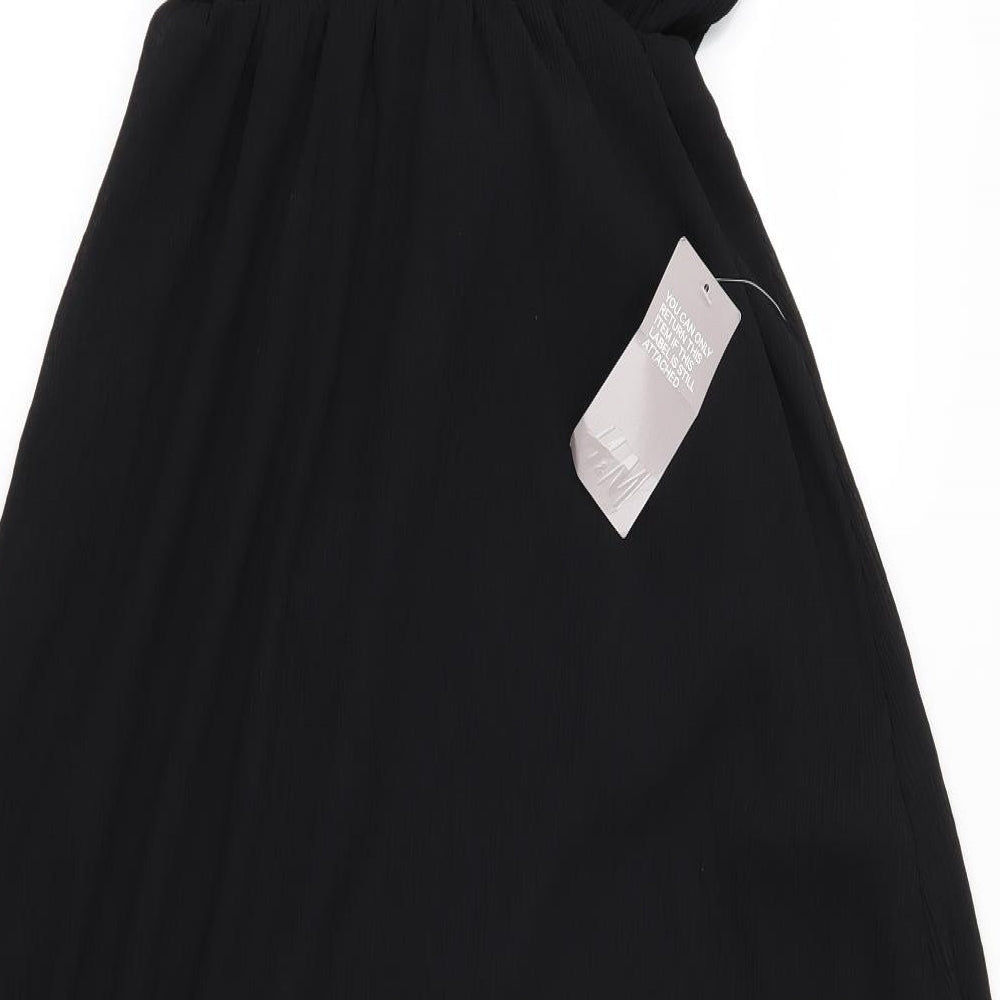 H&M Womens Black   A-Line  Size 8
