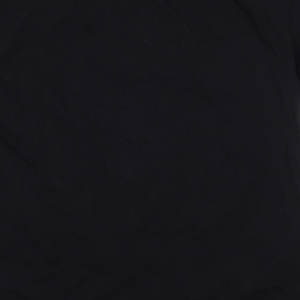 River Island Mens Black    T-Shirt Size XL  - slogan