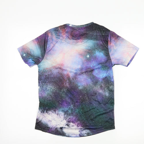 Sonetti Boys Purple   Basic T-Shirt Size 10-11 Years  - Galaxy Print