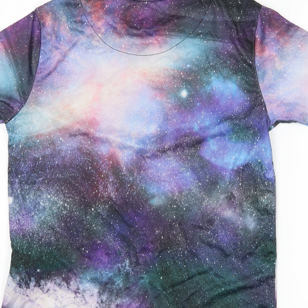 Sonetti Boys Purple   Basic T-Shirt Size 10-11 Years  - Galaxy Print