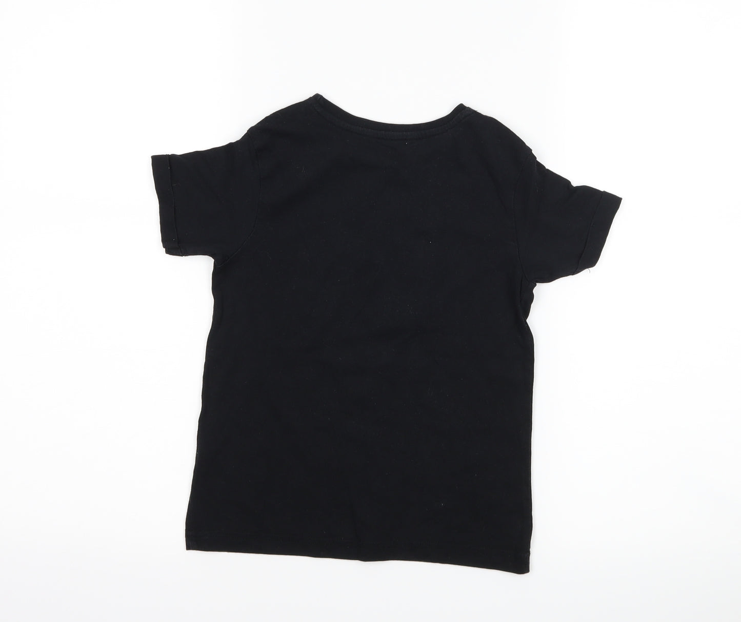 George Boys Black   Basic T-Shirt Size 4-5 Years  - Football