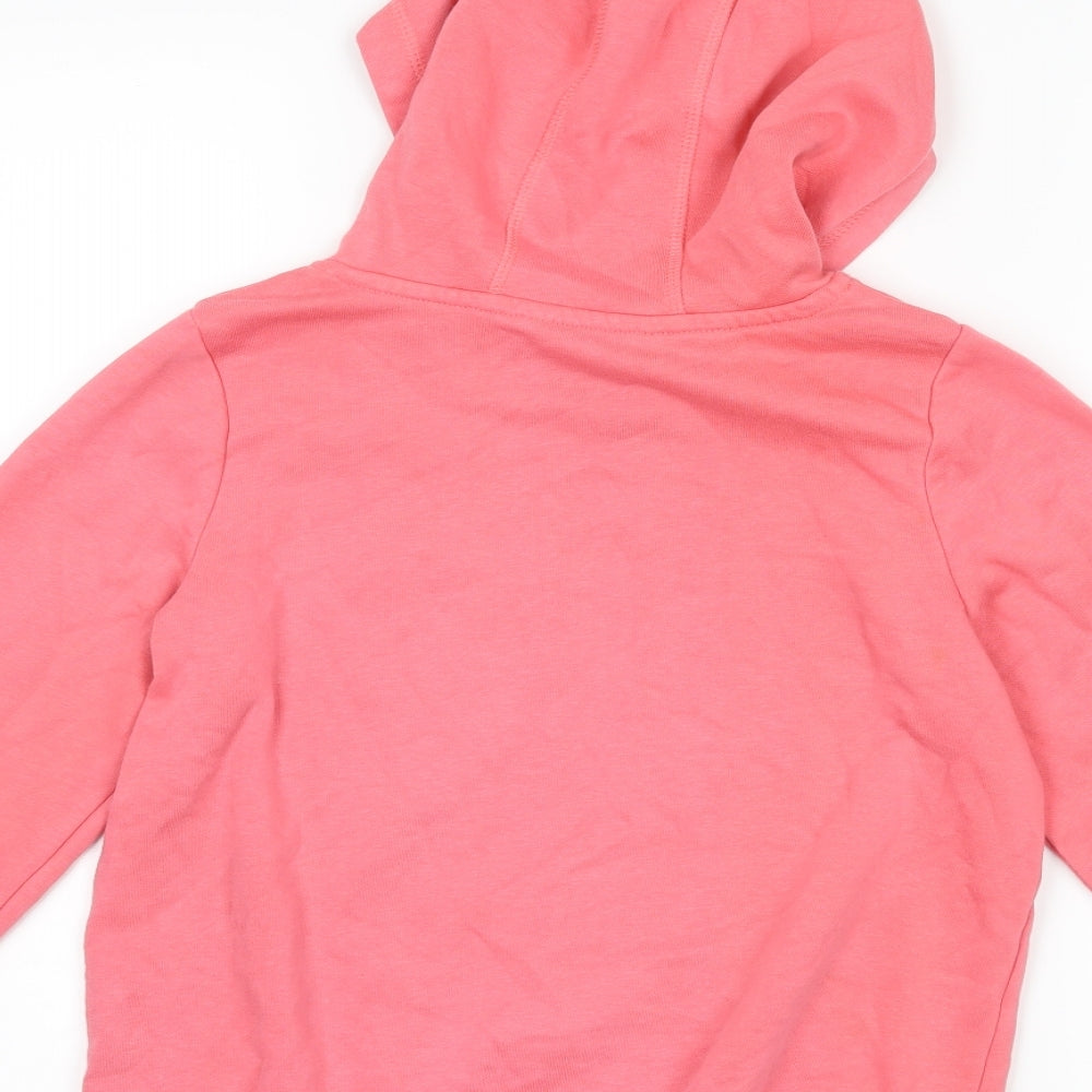 George Girls Pink   Pullover Hoodie Size 9-10 Years  - graphic