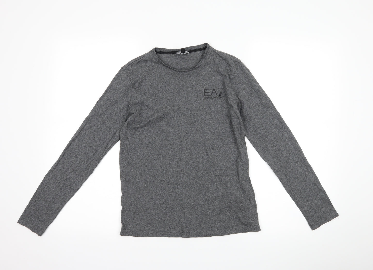 Emporio Armani Ea7 Boys Grey   Basic T-Shirt Size 12 Years