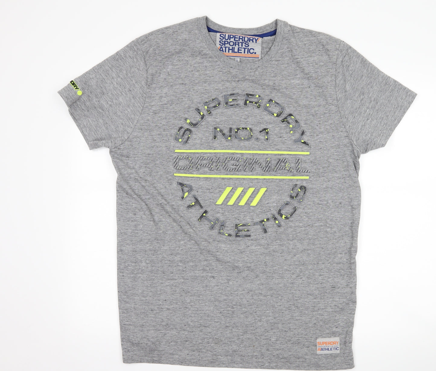 Superdry Mens Grey    T-Shirt Size 2XL  - graphic