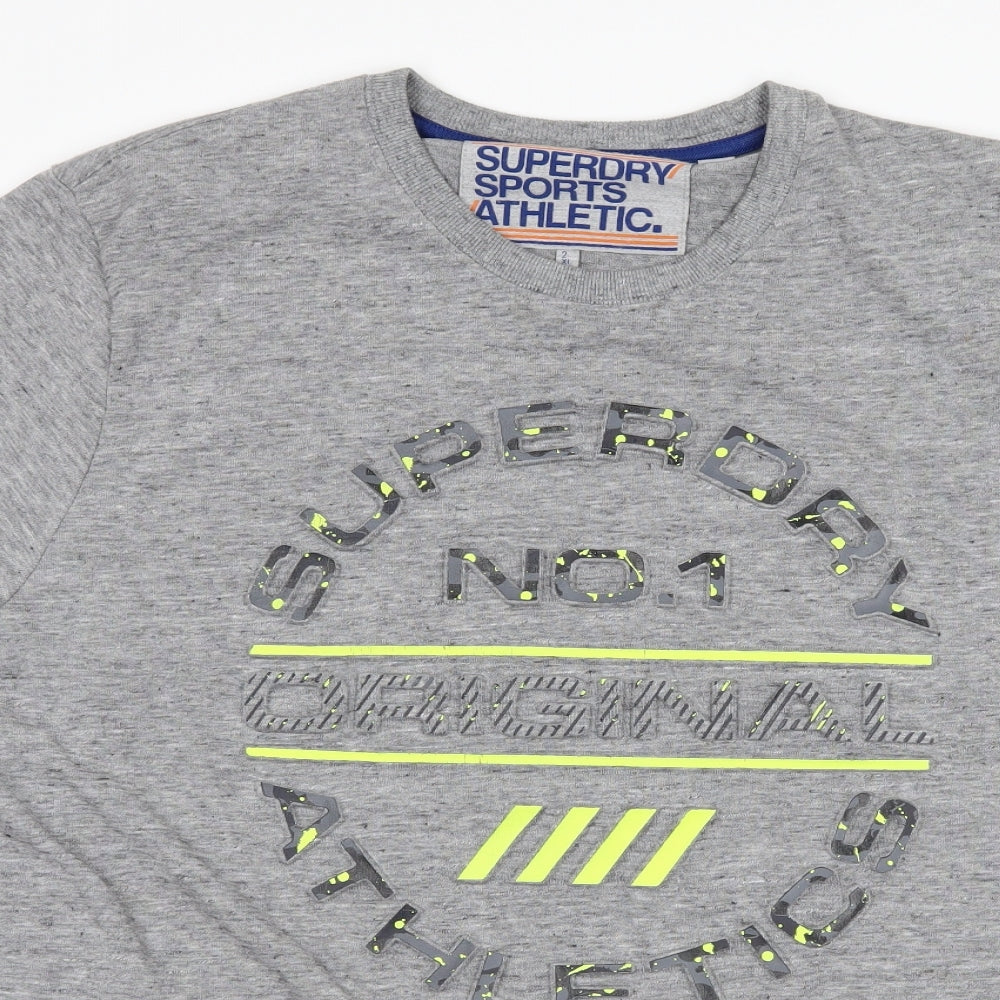Superdry Mens Grey    T-Shirt Size 2XL  - graphic