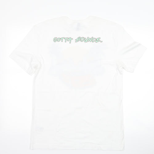 H&M Mens White    T-Shirt Size S  - graphic