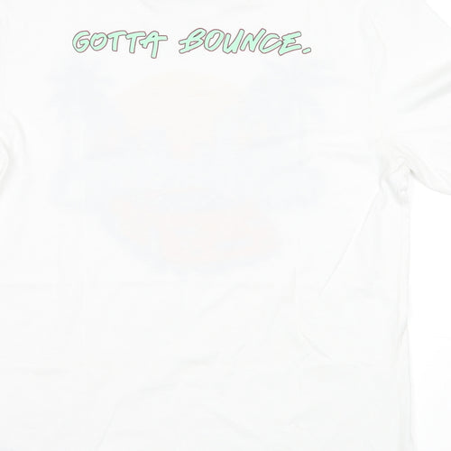 H&M Mens White    T-Shirt Size S  - graphic