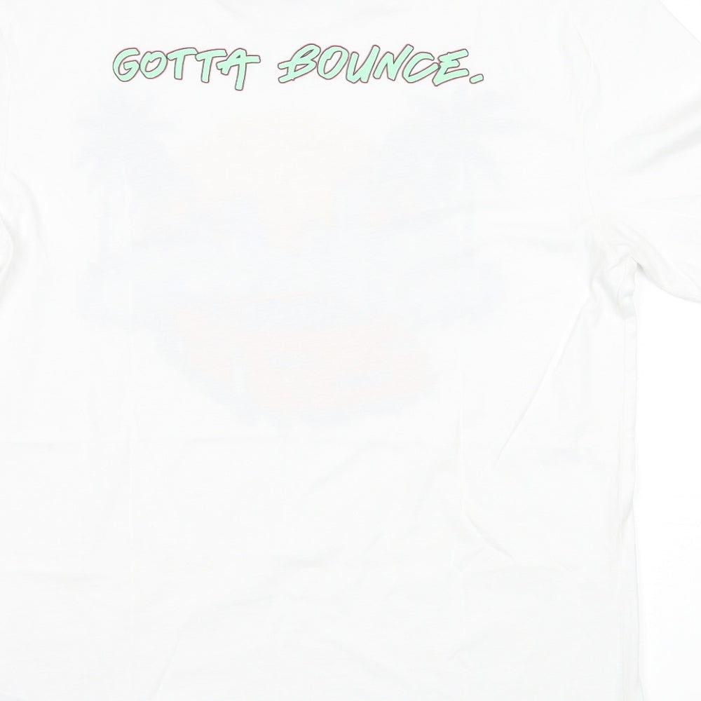 H&M Mens White    T-Shirt Size S  - graphic