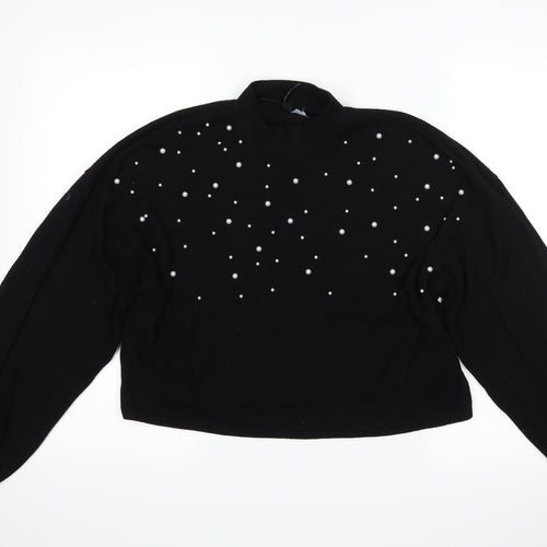 H&M Womens Black   Pullover Jumper Size M