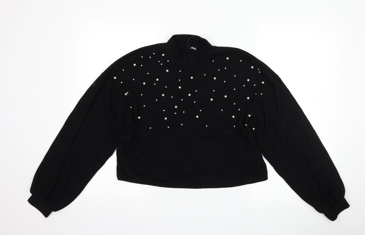H&M Womens Black   Pullover Jumper Size M