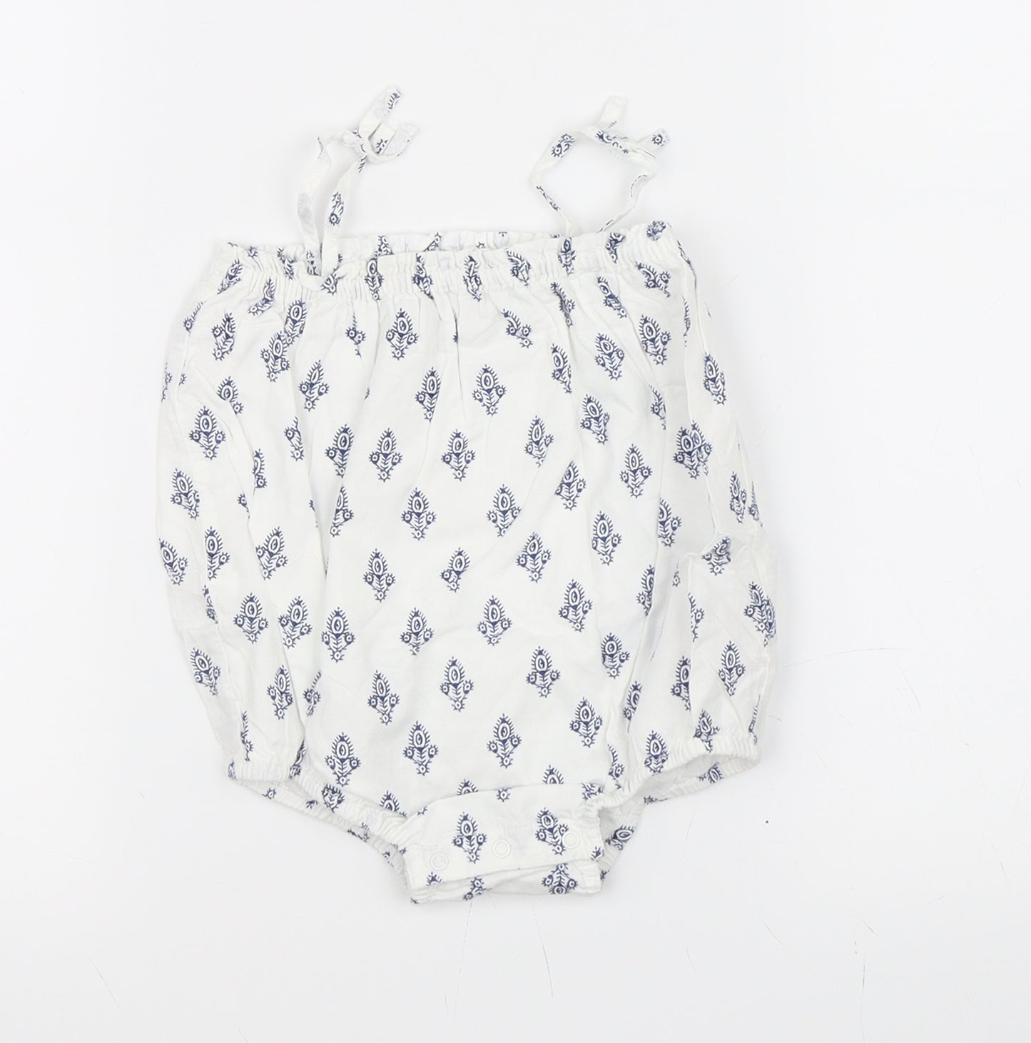 Baby Gap Girls White Paisley  Leotard One-Piece Size 6-9 Months