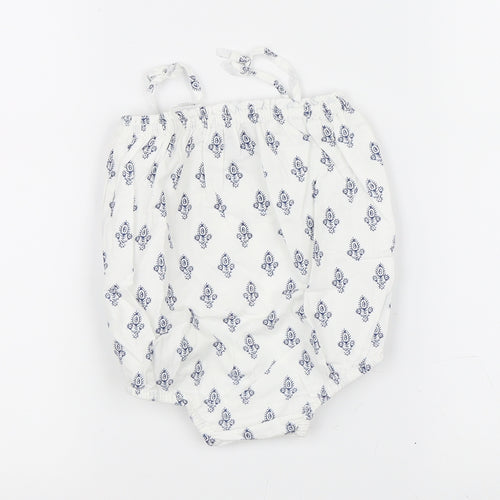 Baby Gap Girls White Paisley  Leotard One-Piece Size 6-9 Months