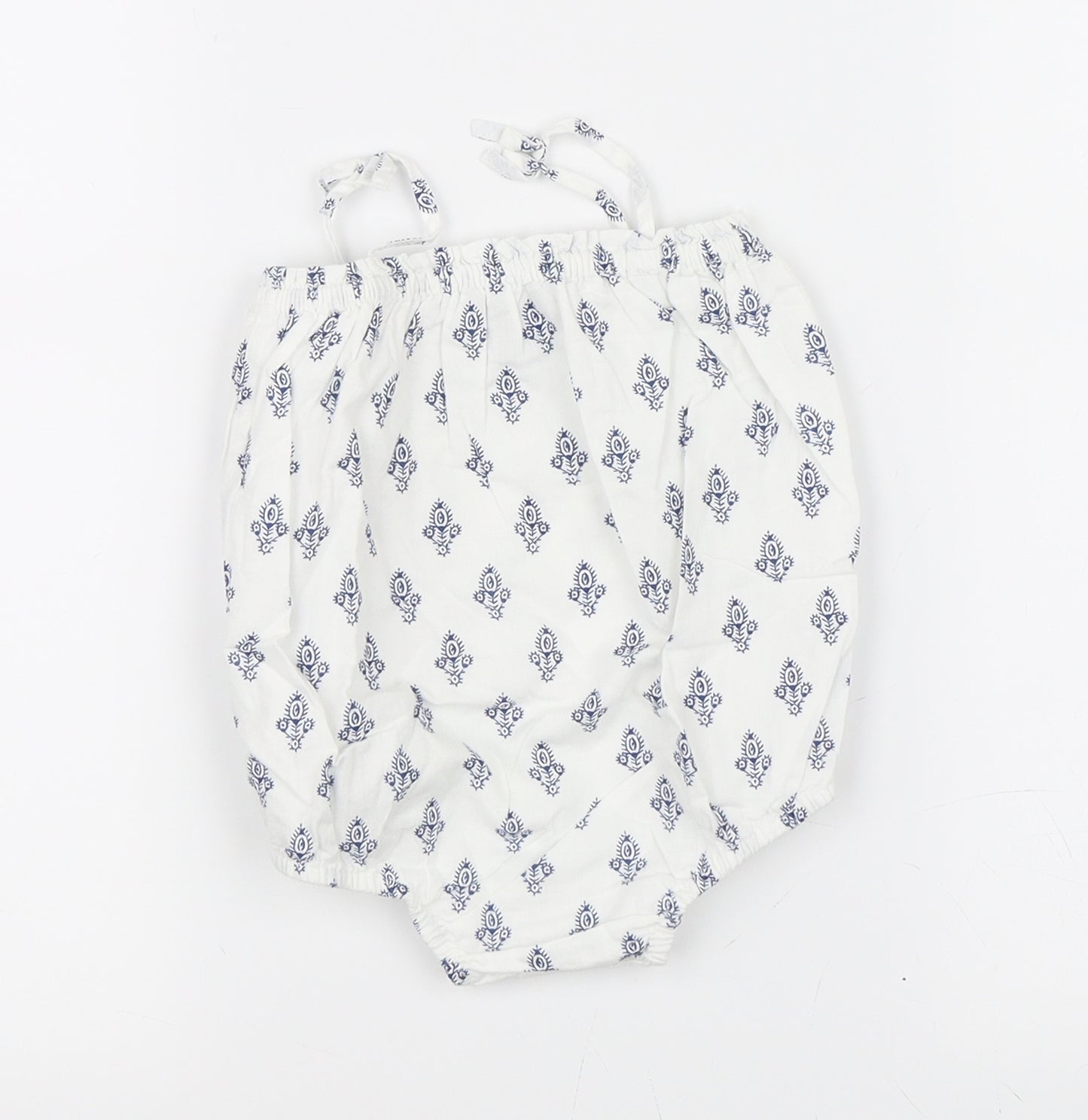 Baby Gap Girls White Paisley  Leotard One-Piece Size 6-9 Months
