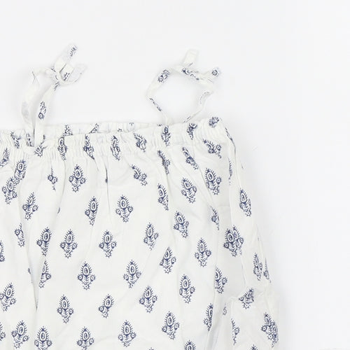 Baby Gap Girls White Paisley  Leotard One-Piece Size 6-9 Months