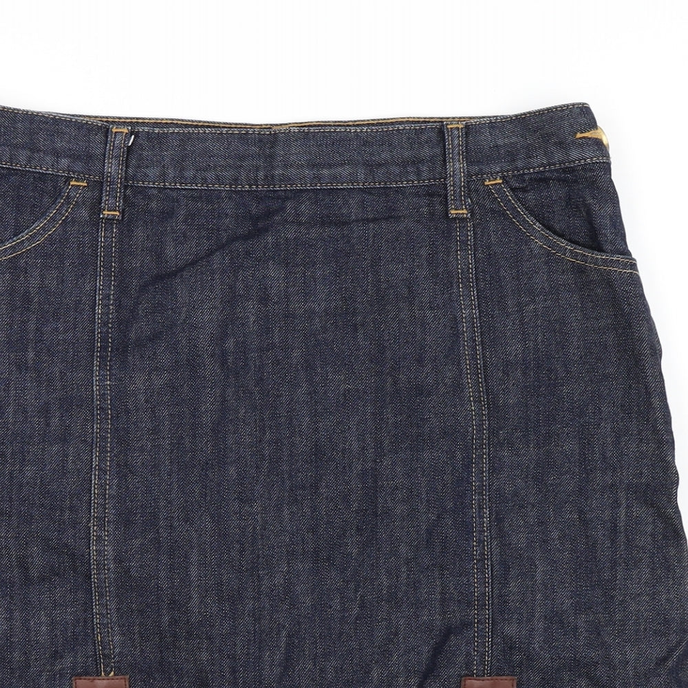 Gap Womens Blue  Denim A-Line Skirt Size 6