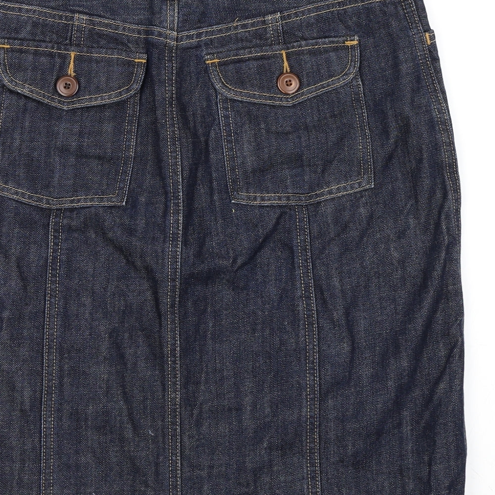 Gap Womens Blue  Denim A-Line Skirt Size 6