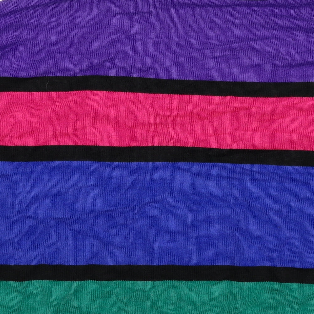 LUCIA Womens Multicoloured Geometric  Pullover Jumper Size 14
