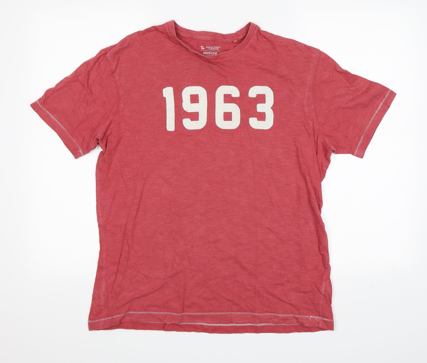 TU Mens Red    T-Shirt Size M