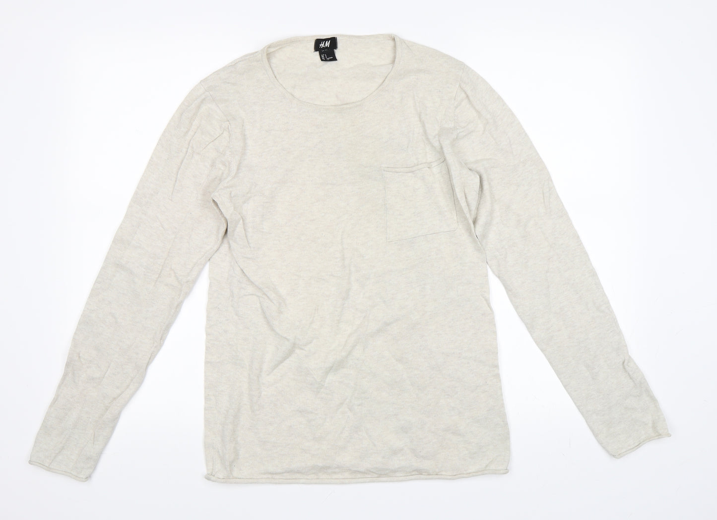 H&M Womens Beige   Pullover Jumper Size S
