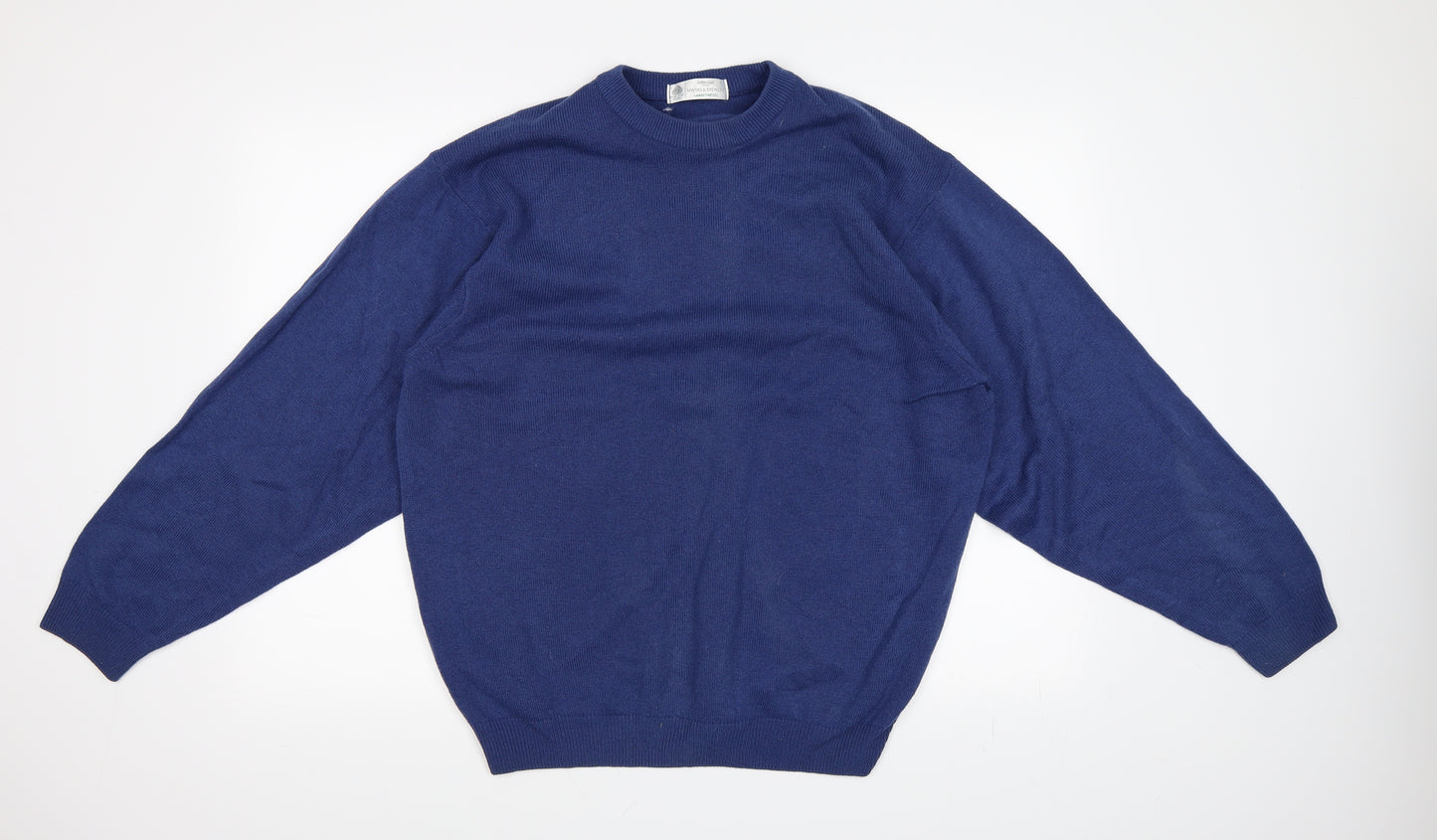Marks and Spencer Mens Blue   Pullover Jumper Size L