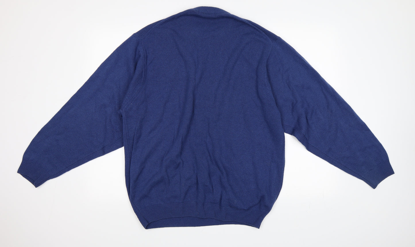 Marks and Spencer Mens Blue   Pullover Jumper Size L