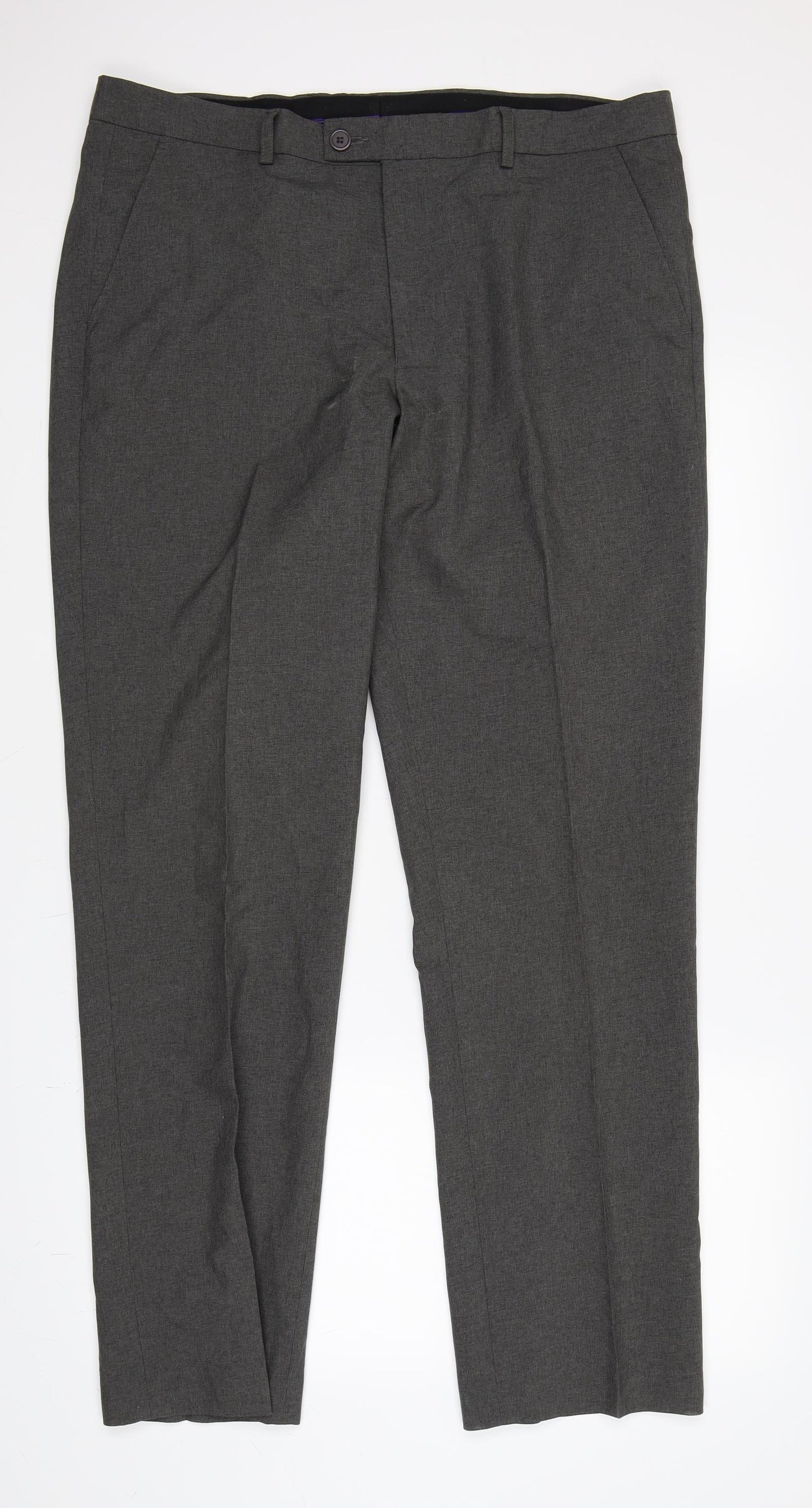 Matalan Mens Grey   Trousers  Size 38 L33 in
