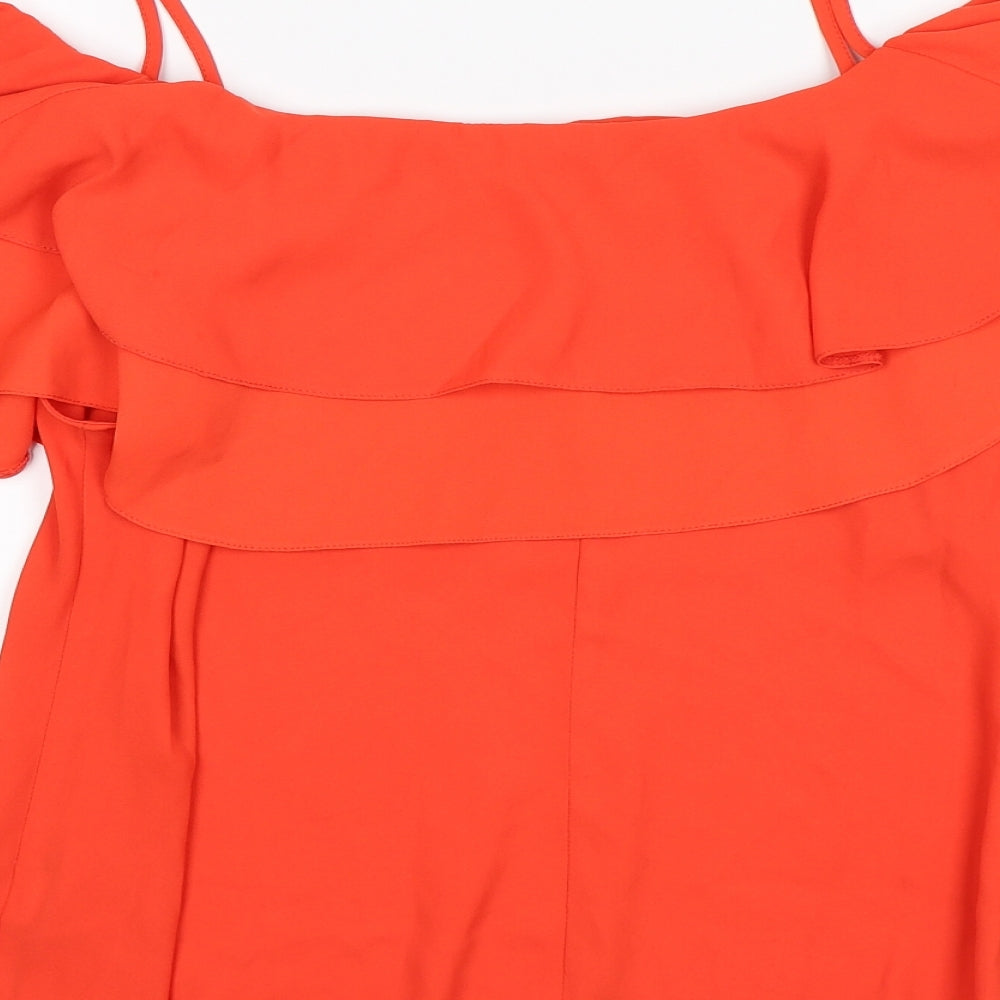 Pimark Womens Orange   Basic Blouse Size 16