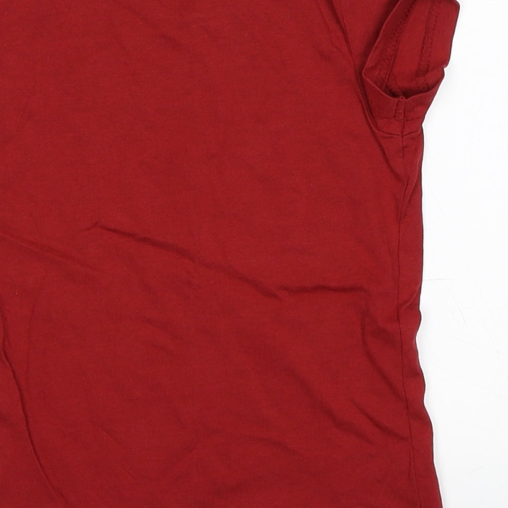 Preworn Boys Red   Basic T-Shirt Size 5-6 Years  - Harry Potter Quidditch Gryffindor