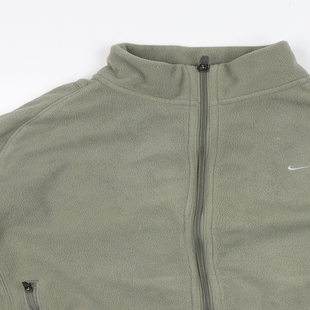 Nike Womens Green  Fleece Jacket  Size XL