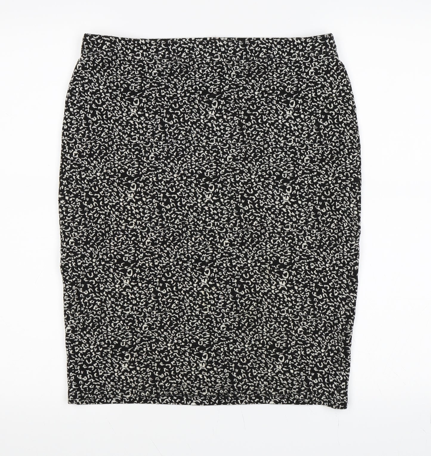Papaya Womens Black Floral  A-Line Skirt Size 12
