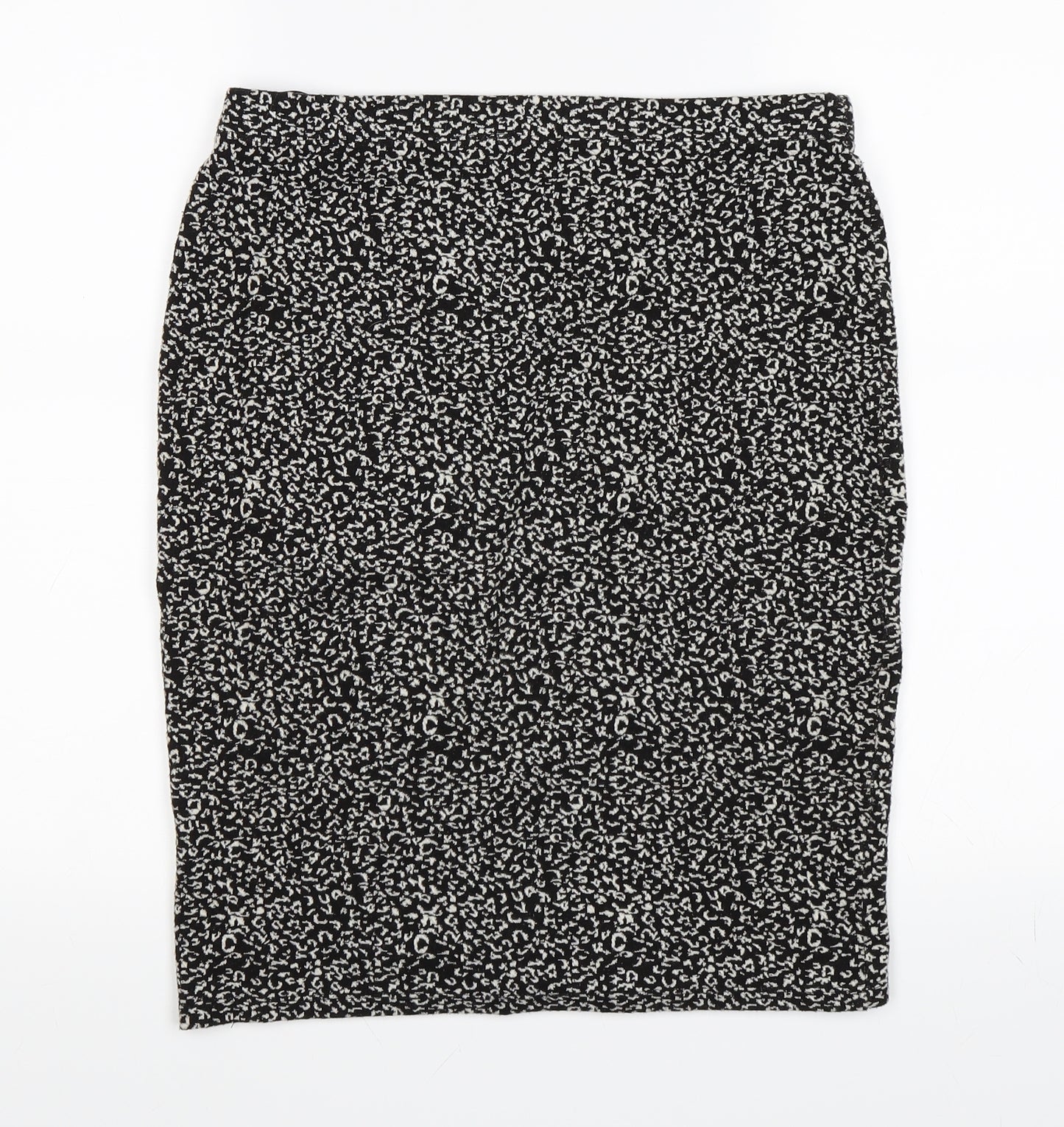 Papaya Womens Black Floral  A-Line Skirt Size 12