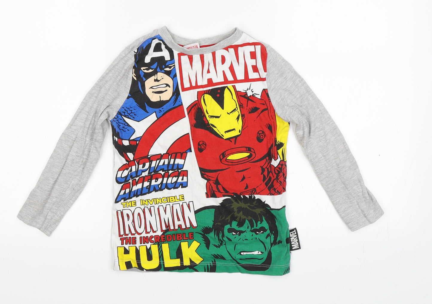 Marvel Comics Boys Multicoloured   Basic T-Shirt Size 5-6 Years  - Marvel Comics