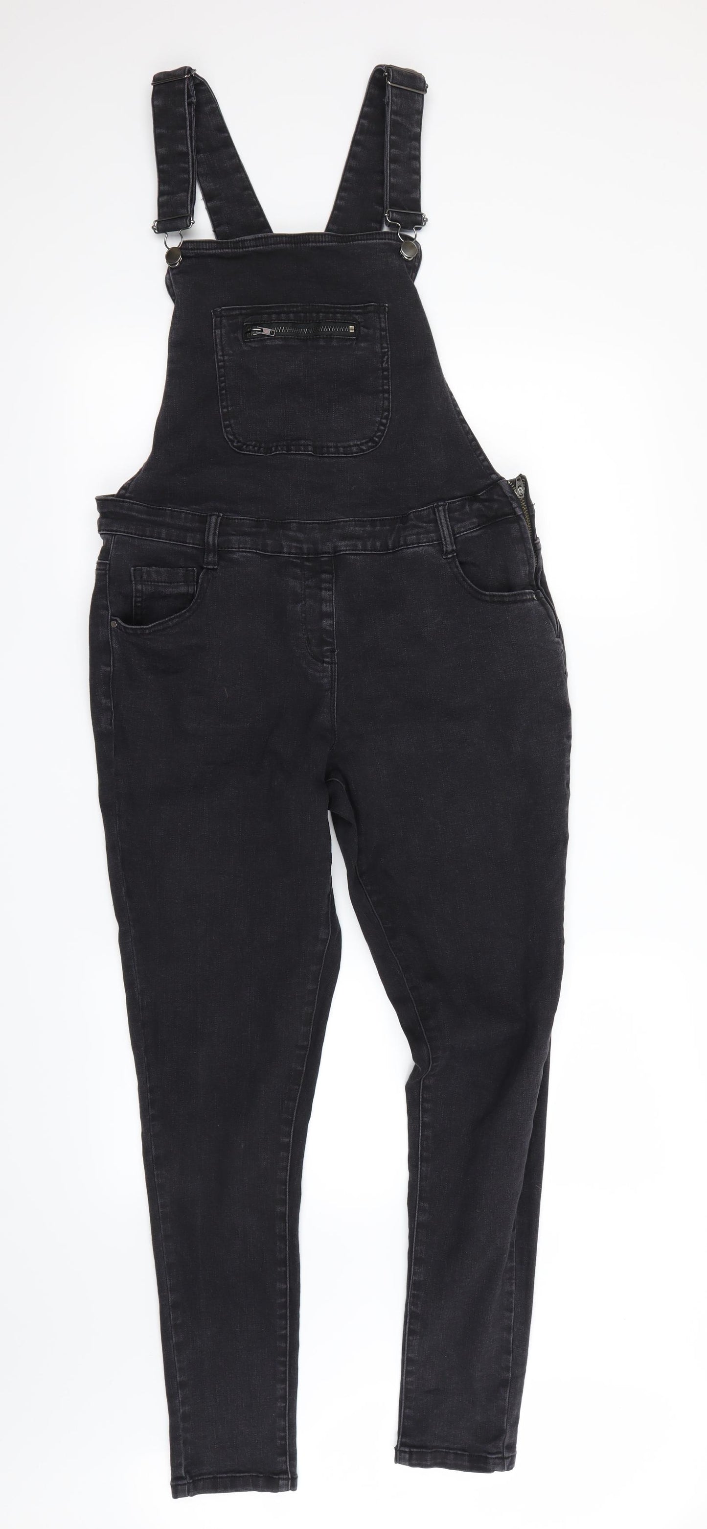 George  Womens Black   Coverall One-Piece Size 12 L28 in