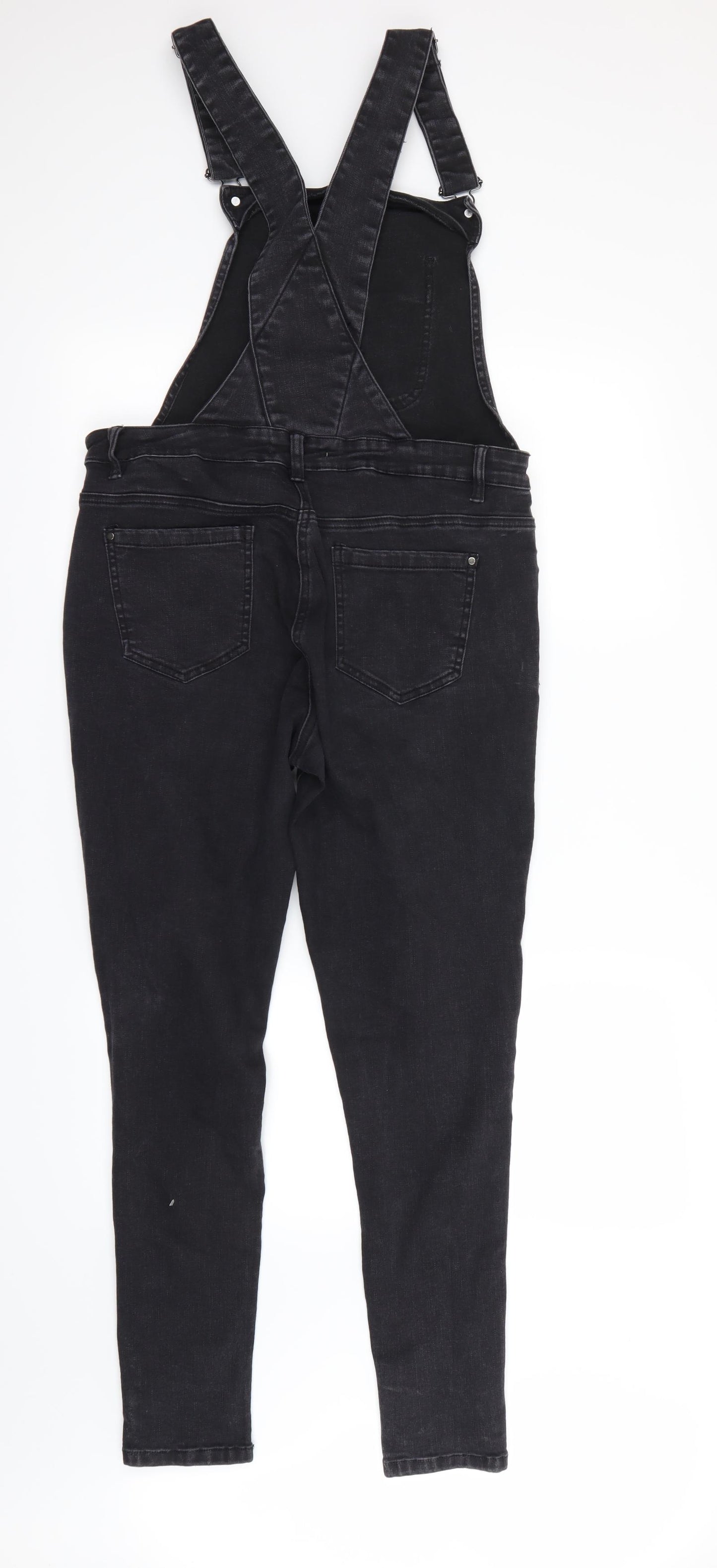 George  Womens Black   Coverall One-Piece Size 12 L28 in