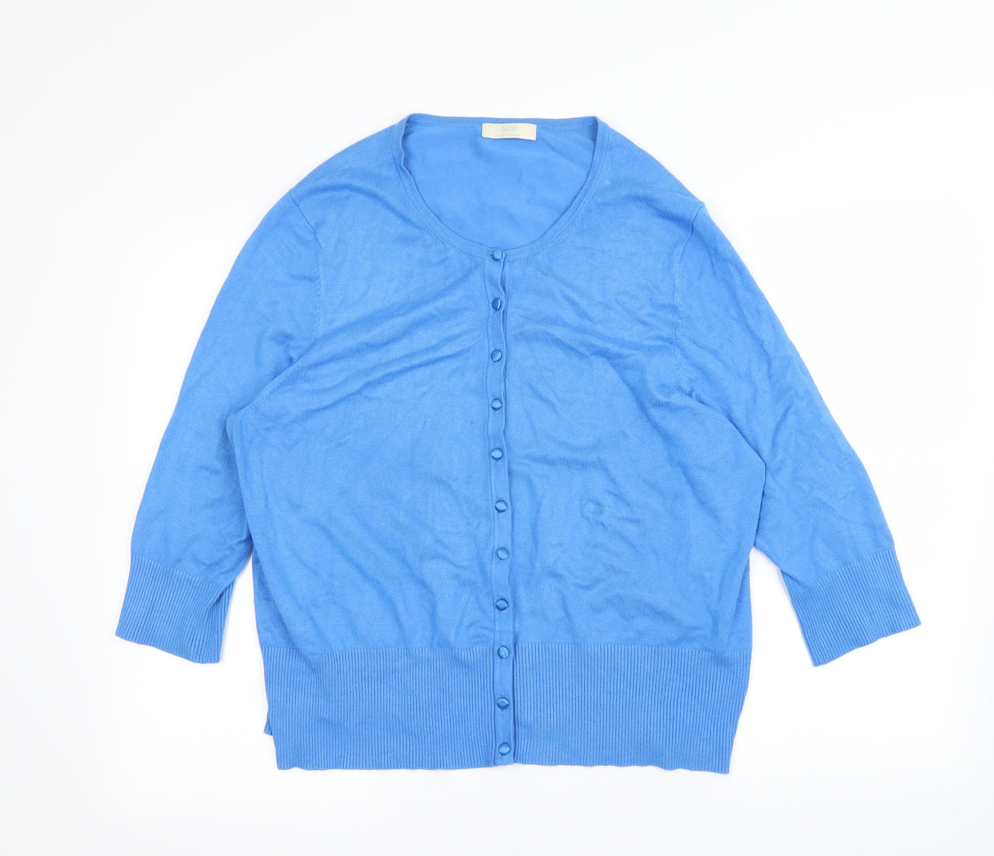 Marks and Spencer Womens Blue   Cardigan Jumper Size 22