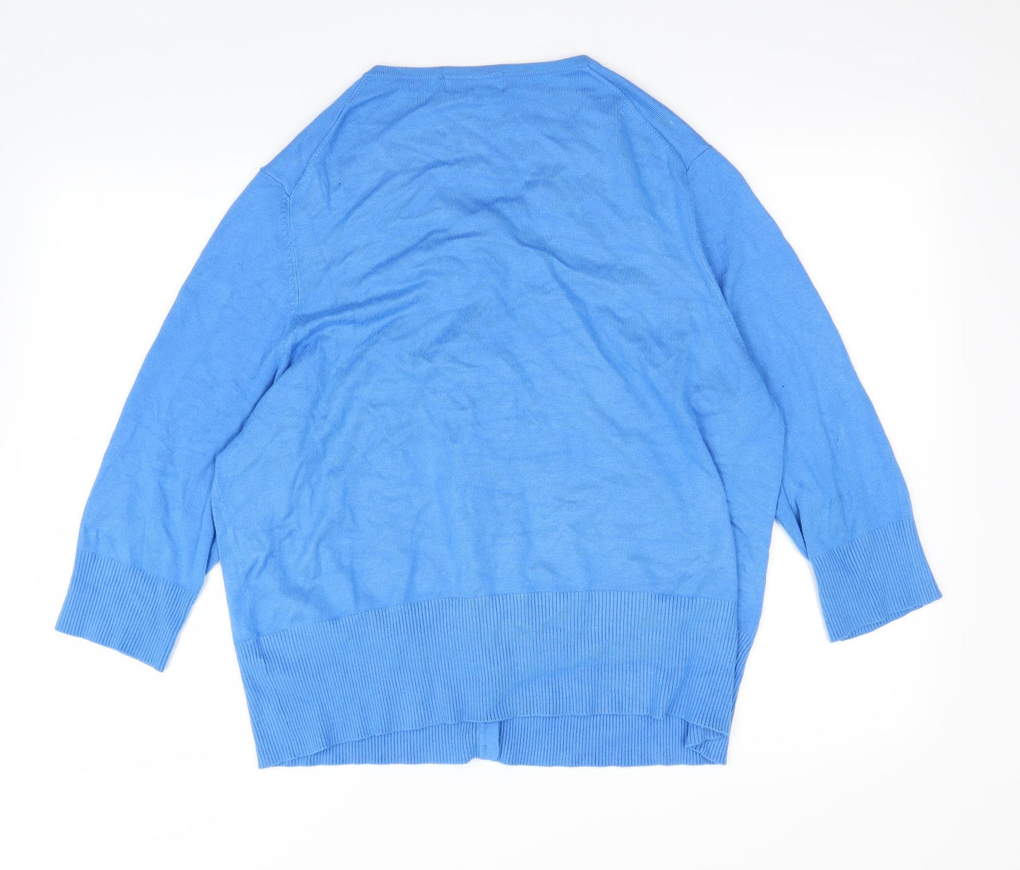 Marks and Spencer Womens Blue   Cardigan Jumper Size 22