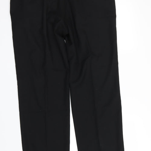 M&S  Womens Black   Dress Pants Trousers Size 36 in L28 in