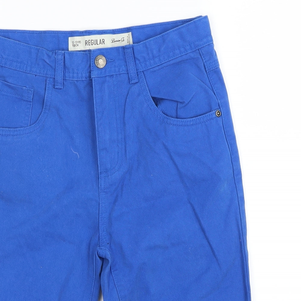 denim&co Boys Blue   Cargo Shorts Size 12-13 Years